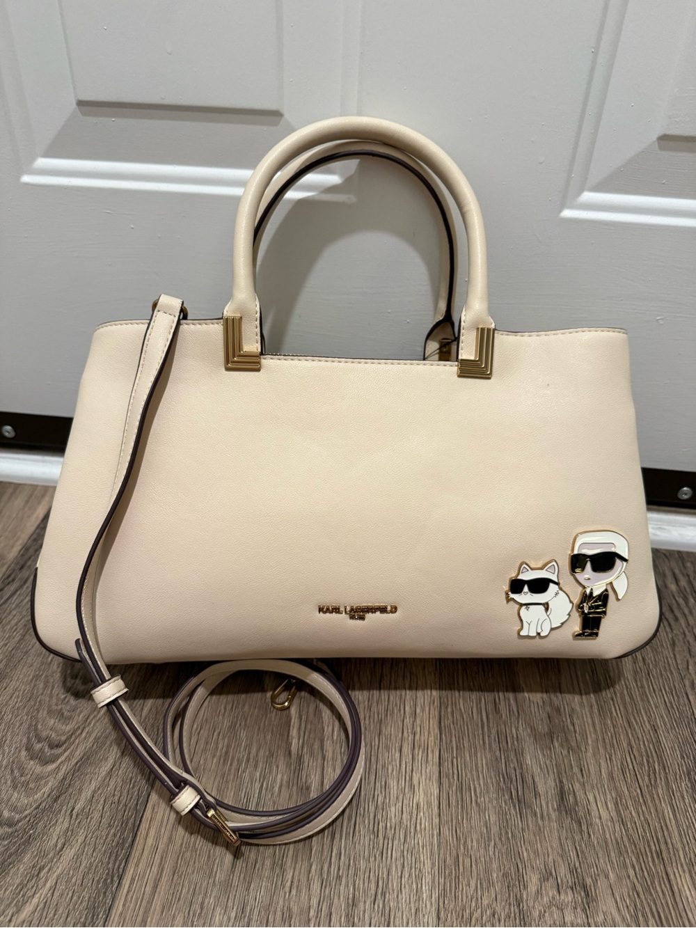 Karl Lagerfeld Paris Meribel Satchel NWT - Picture 2 of 9